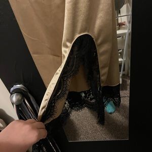 Champagne fashion nova slip dress new with out tags